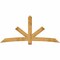 Ekena Millwork Alberta Rough Sawn Timber Gable Bracket, Western Red Cedar, 96"W x 44"H x 4"D x 6"F, 11/12 Pitch GBW096X44X0406ALB00RWR - alternate 1
